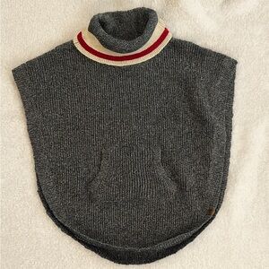 Roots kids size youth small/medium knit shawl